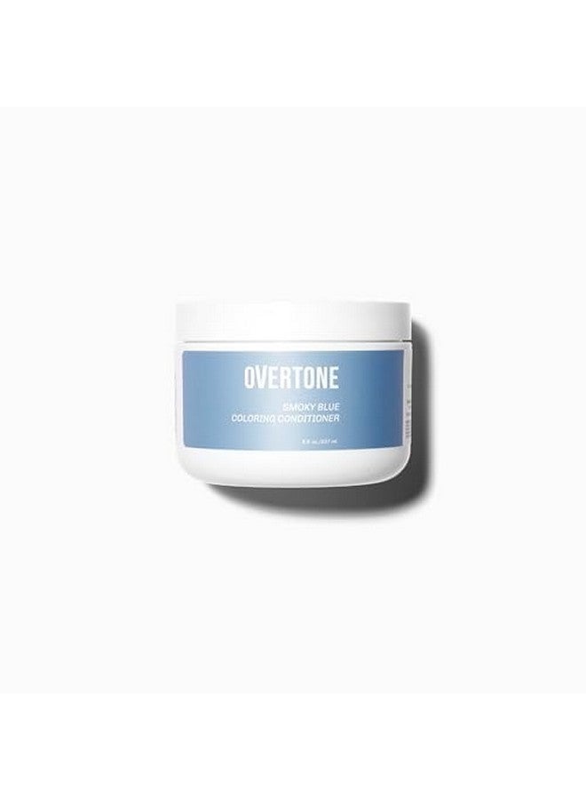 Overtone Color Depositing Semi-Permanent Hair Dye Conditioner - 8 oz For Natural & Color-Treated Hair, Moisturizing Shea Butter & Coconut Oil - Vegan & Cruelty-Free, Smoky Blue is now Smoky Sapphire - Image 1
