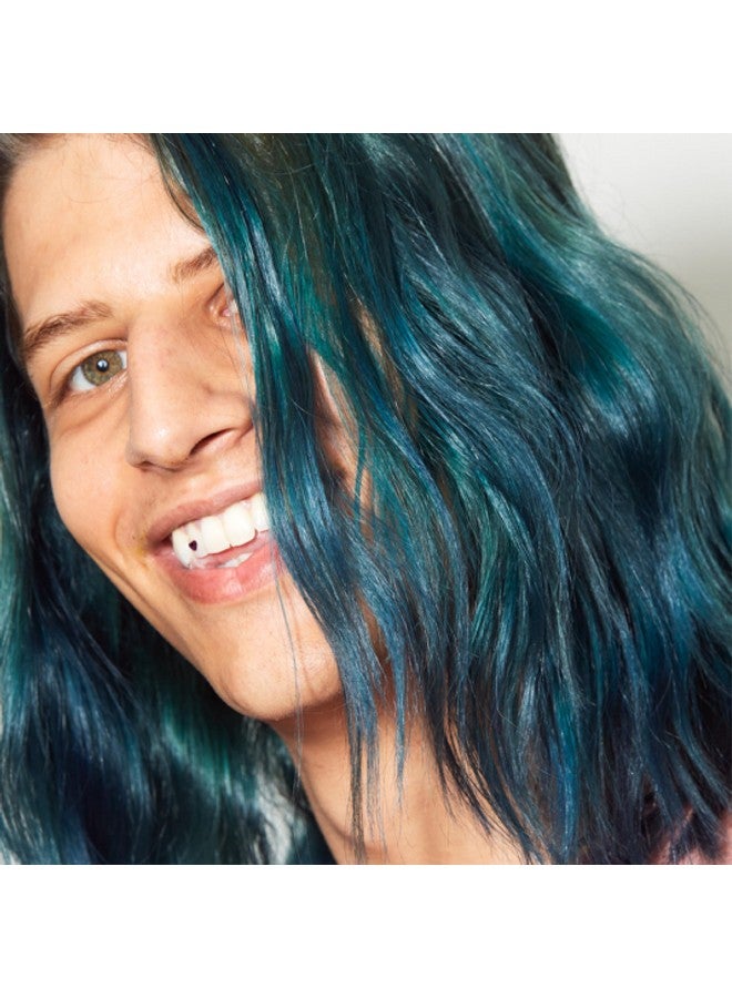 Overtone Color Depositing Semi-Permanent Hair Dye Conditioner - 8 oz For Natural & Color-Treated Hair, Moisturizing Shea Butter & Coconut Oil - Vegan & Cruelty-Free, Smoky Blue is now Smoky Sapphire - Image 2
