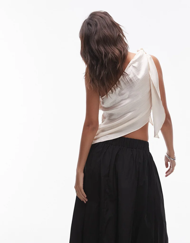 توب شوب توب بكتف واحد بعقدة