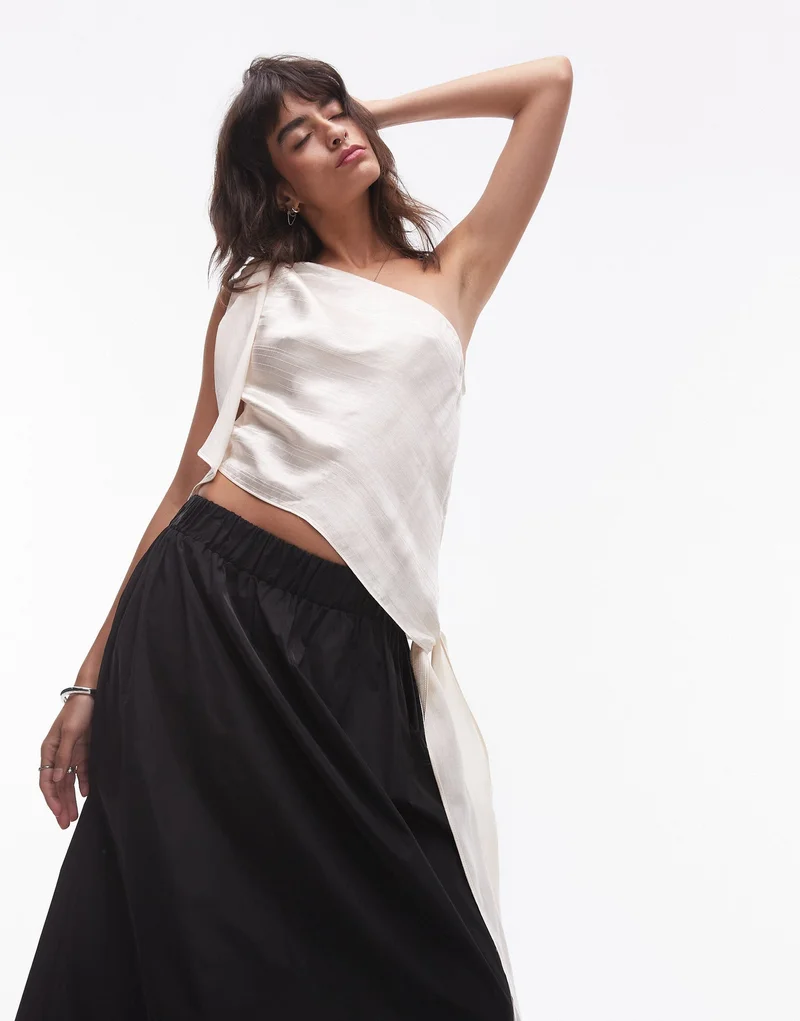 توب شوب توب بكتف واحد بعقدة