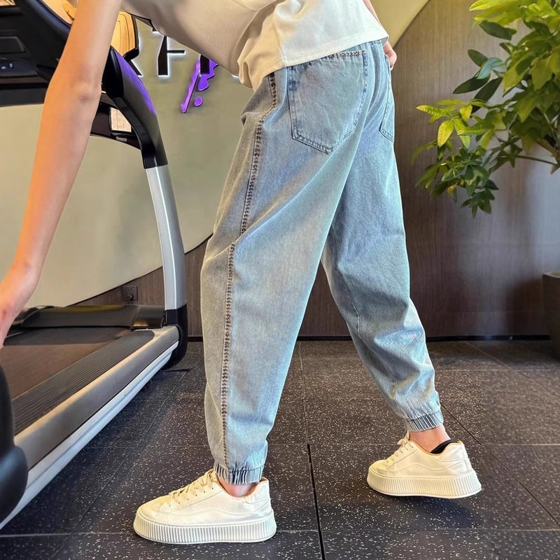 Unisex Casual Daily Denim Jeans - Image 2