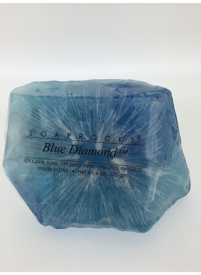 SoapRocks TS Pink Blue Diamond SoapRock - Soap that looks like a Rock ~ 6 oz. Gem Rocks Birthstone - Image 2