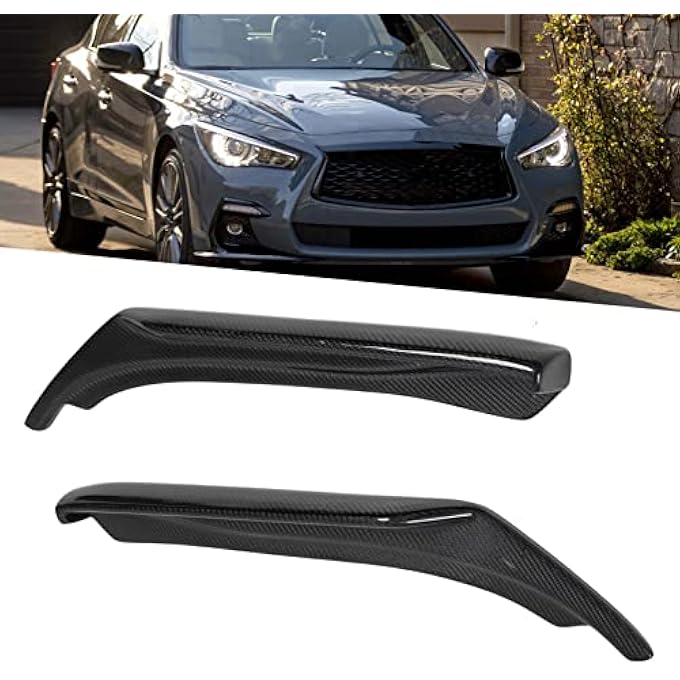 GOTOTOP Carbon Fiber Rear Bumper Splitter Side Lip Splitters Aprons for 2014-2022 - Image 3