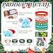 Sotiff 96 Pcs Christmas Mini Stuffed Animals Gifts Bulk 48 Christmas Plush Set with 48 Xmas Silicone Bracelets Small Plush Keychains Classroom Exchange Gift Toys for Friend Preschool Stocking Fillers - Image 4