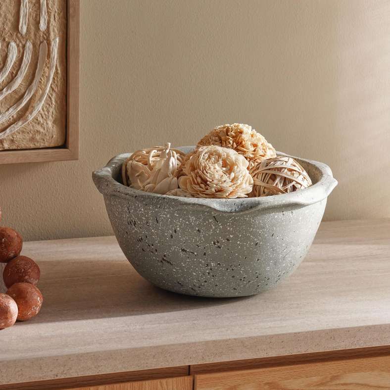 Pan Home Terracotta Decor Bowl - Grey
