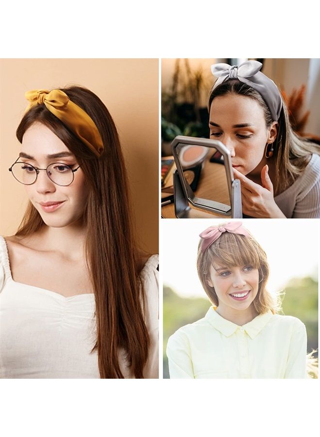 Jaciya Bow Headbands for Women Non Slip Fashion Knotted Headband with Bow Girls Bunny Ears Head Band Hair Accessories Diademas Para Mujer De Moda - Image 4