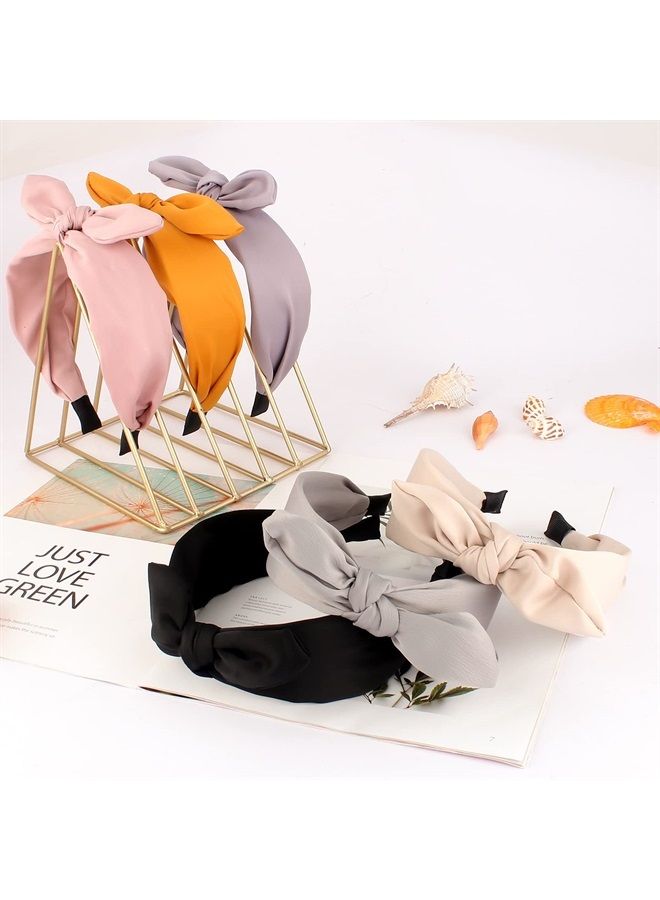 Jaciya Bow Headbands for Women Non Slip Fashion Knotted Headband with Bow Girls Bunny Ears Head Band Hair Accessories Diademas Para Mujer De Moda - Image 3