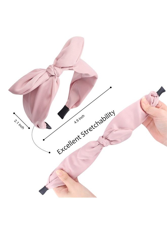 Jaciya Bow Headbands for Women Non Slip Fashion Knotted Headband with Bow Girls Bunny Ears Head Band Hair Accessories Diademas Para Mujer De Moda - Image 2
