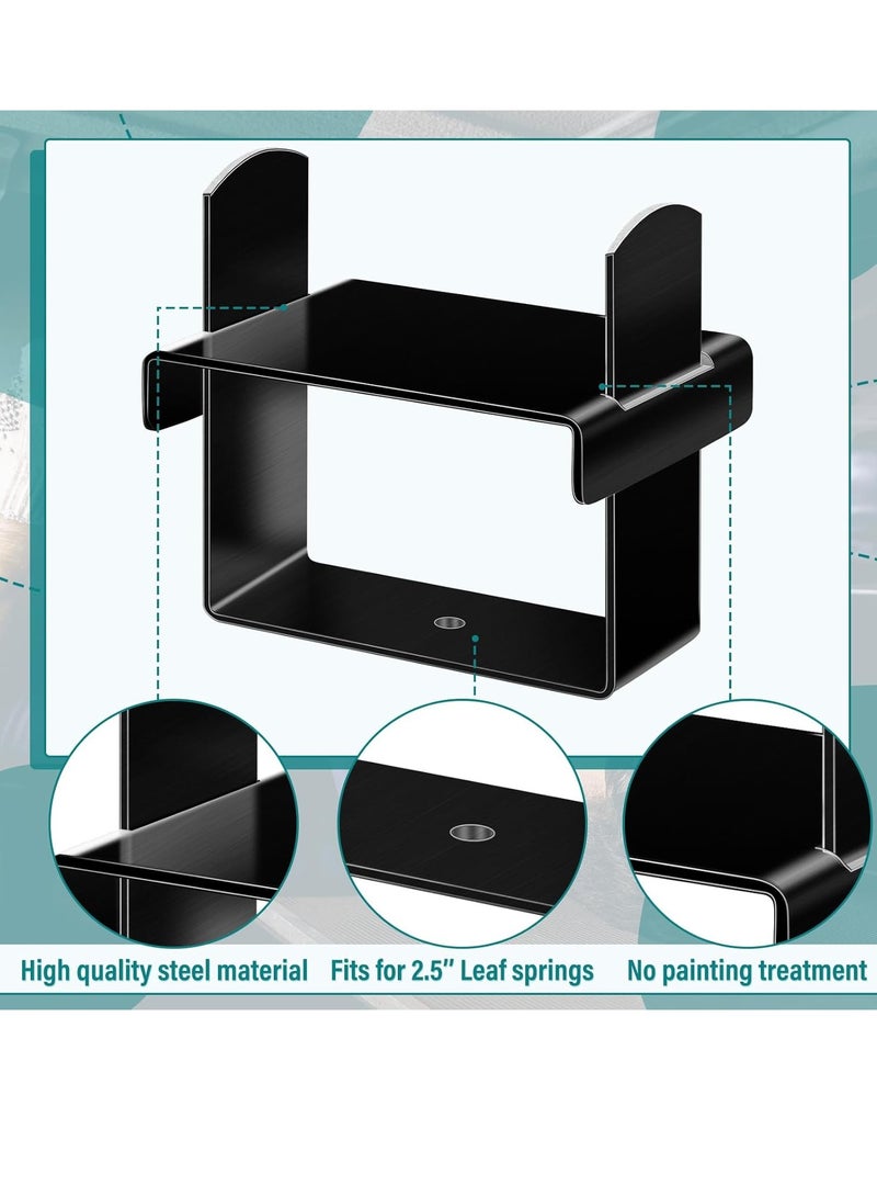 4 leaf spring clamp kits up to 2.5 inches wide for vehicle stability control, capped leaf spring bend repair clamps, clamps - Image 4