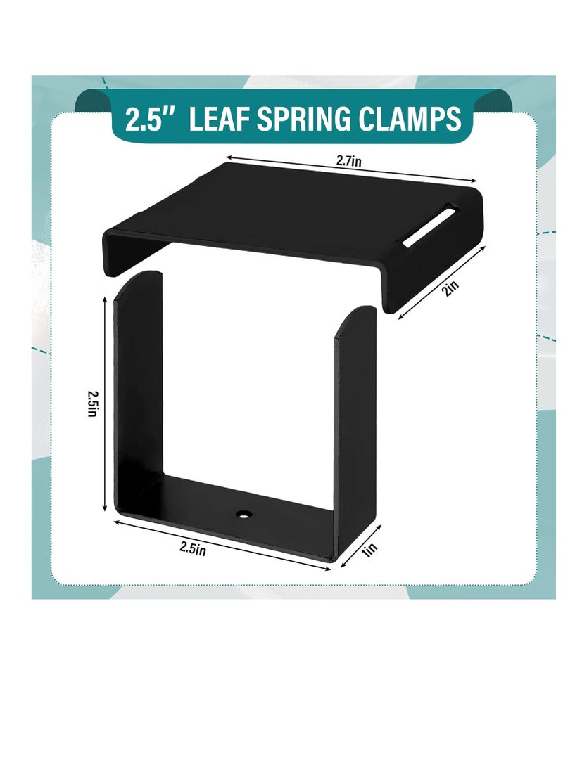 4 leaf spring clamp kits up to 2.5 inches wide for vehicle stability control, capped leaf spring bend repair clamps, clamps - Image 2