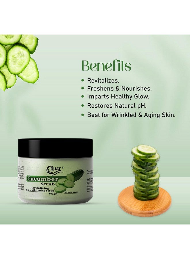 Quat Cucumber Face Scrub 100gm - Image 3