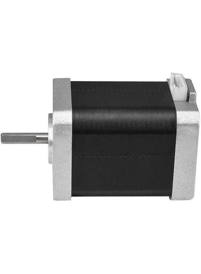 محرك خطوي Nema 17 ثنائي الطور 4 أسلاك 2 أمبير عزم دوران 0.9 نيوتن متر درجة 1.8 عمود 5 مم - Image 5