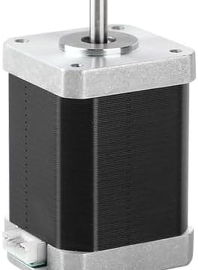 محرك خطوي Nema 17 ثنائي الطور 4 أسلاك 2 أمبير عزم دوران 0.9 نيوتن متر درجة 1.8 عمود 5 مم - Image 2