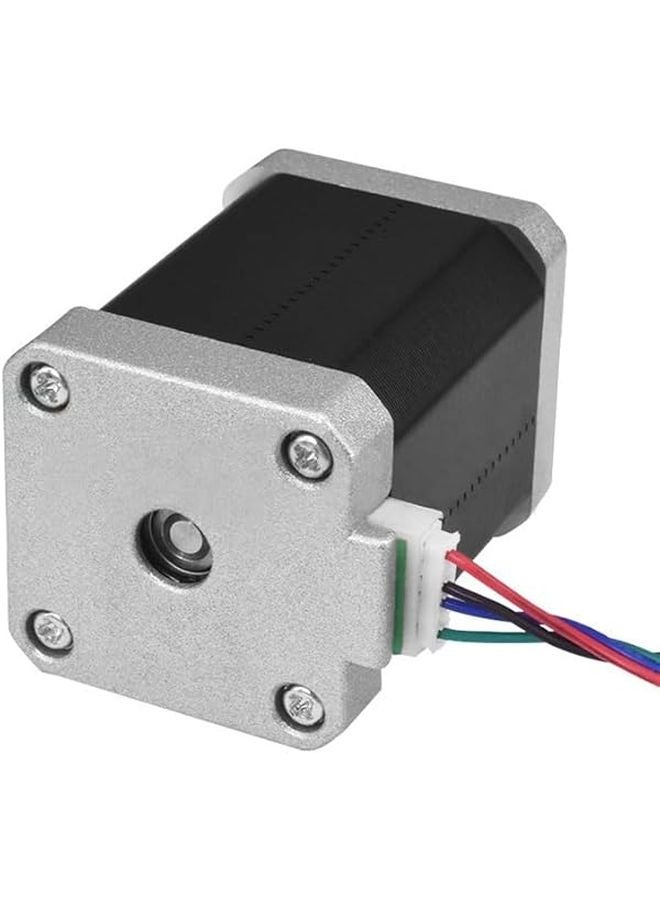 محرك خطوي Nema 17 ثنائي الطور 4 أسلاك 2 أمبير عزم دوران 0.9 نيوتن متر درجة 1.8 عمود 5 مم - Image 4