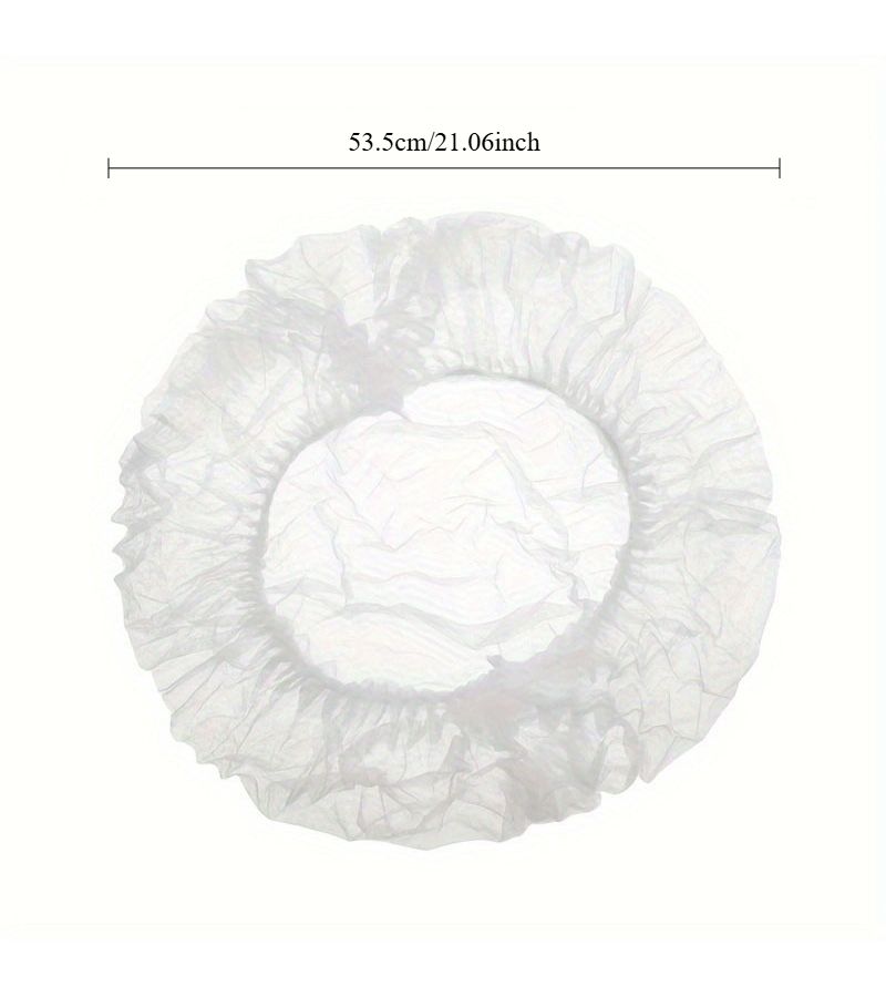 199Pcs 21 Inch White Disposable Restaurant Caps Hygienic Sweat Proof - Image 4