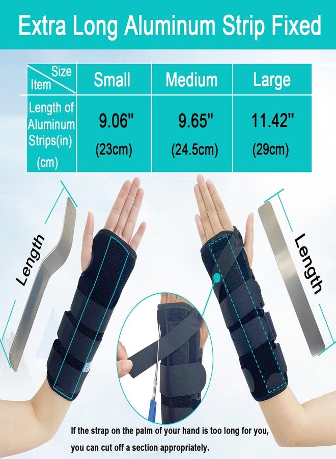 TANDCF Unisex Forearm and Wrist Support Splint Brace Double Fixation Wrist Brace for Carpal Tunnel, Adjustable Night Time Forearm Immobilizer Brace Splints,9.8 inch (25cm) length(RH/S) - Image 5