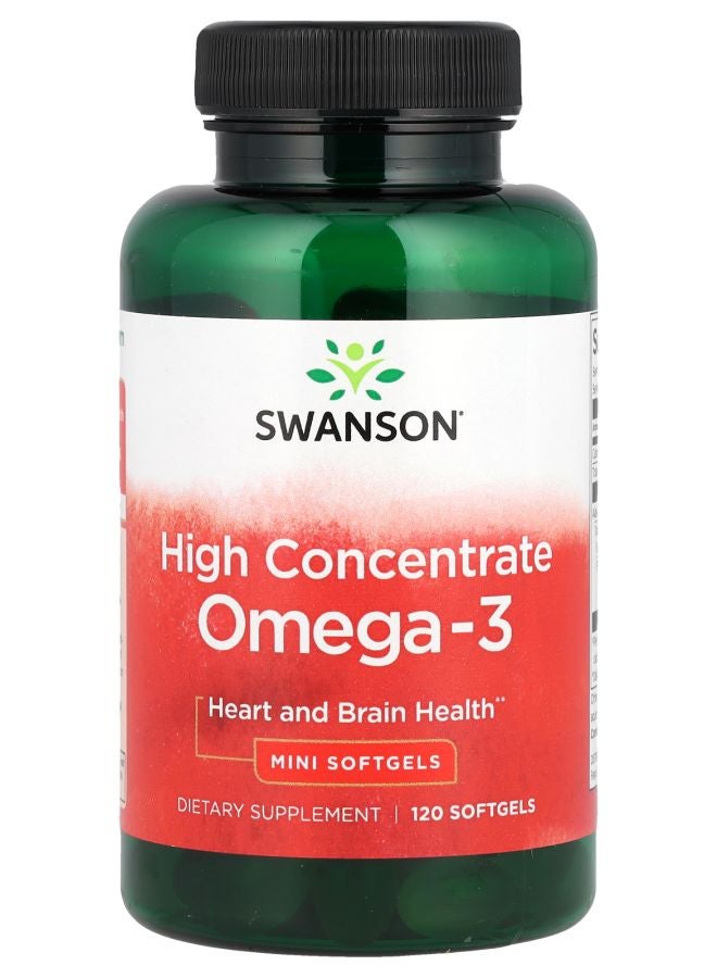 SWANSON Omega-3 High Concentrate  120 Mini Softgels
