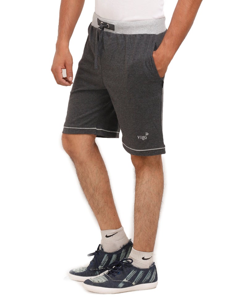 VEGO. Men's Bermuda Shorts (HS-888-CHARCOL-40_Charcoal_40) - Image 3