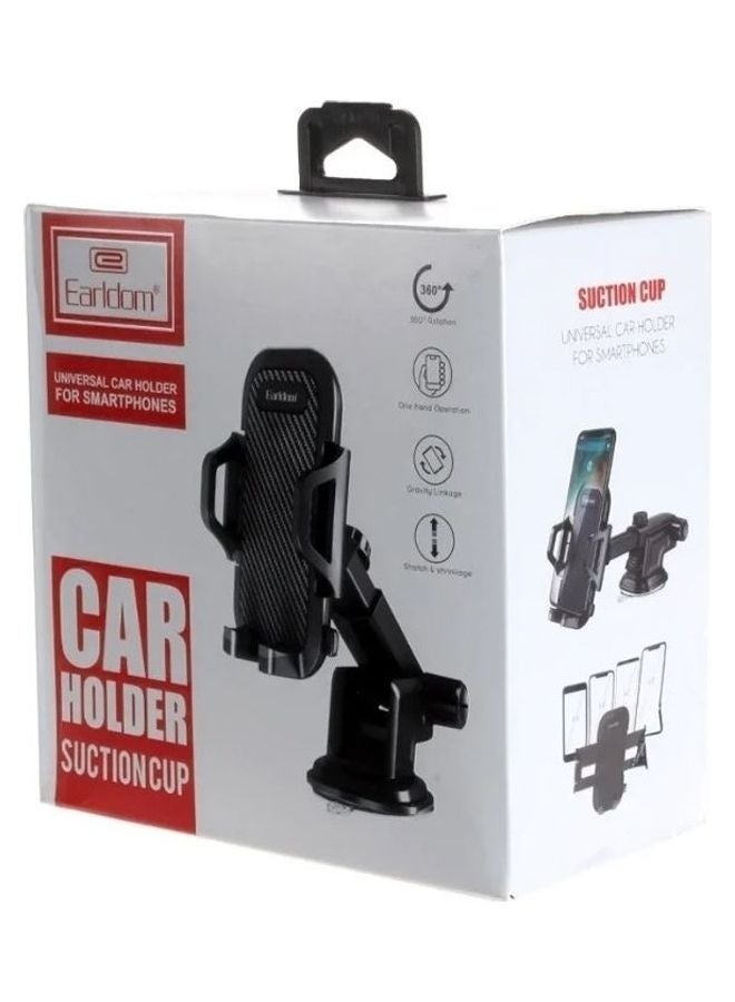 Car Holder Suction Cup 360 Degree Rotation Black - Image 5