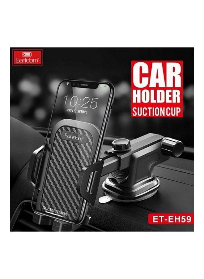 Car Holder Suction Cup 360 Degree Rotation Black - Image 2