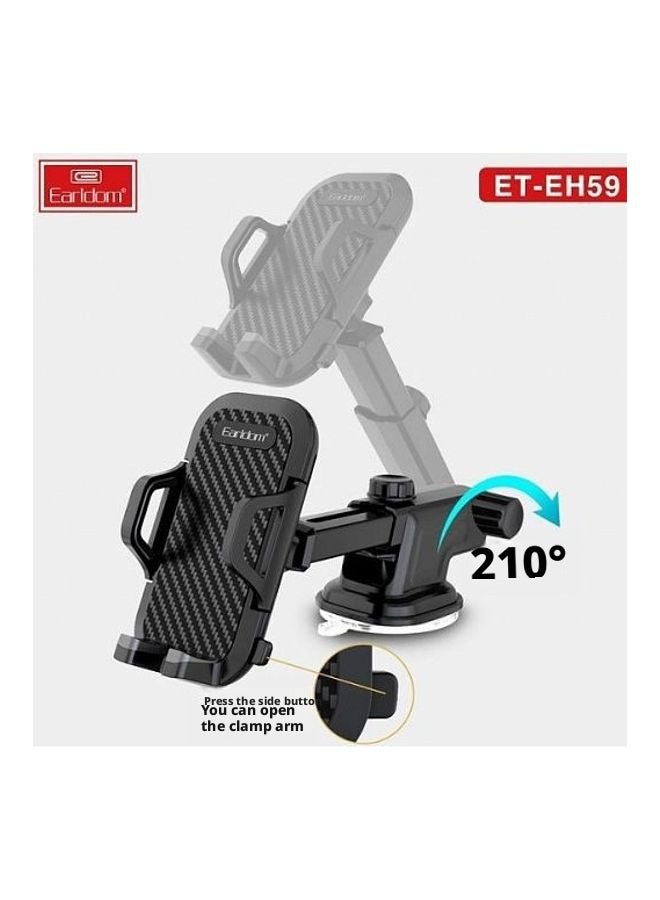 Car Holder Suction Cup 360 Degree Rotation Black - Image 4
