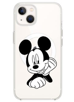 Magnetic Case for iPhone 13 6.1-inch Compatible with MagSafe Wireless Charging, Shockproof Phone Bumper Cover Mickey