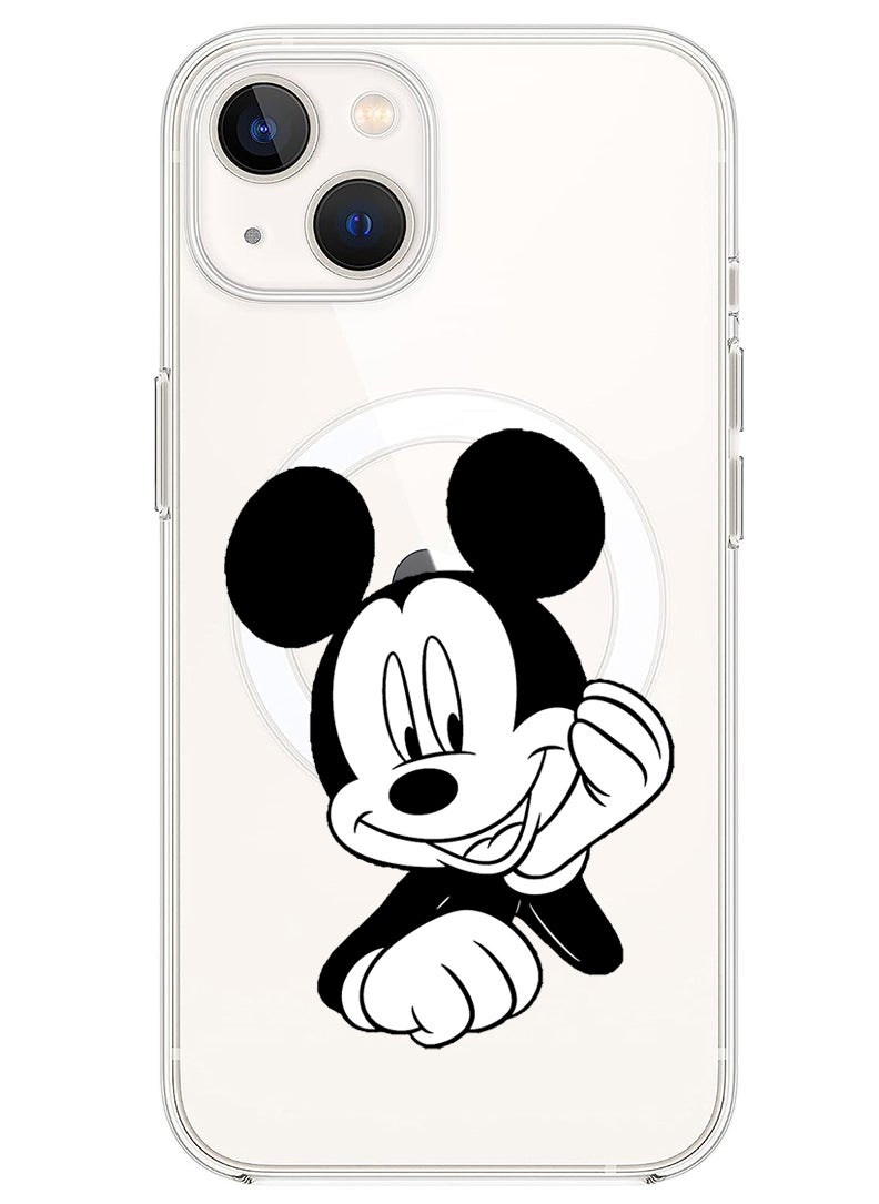 Theodor - Magnetic Case for iPhone 13 6.1-inch Compatible with MagSafe Wireless Charging, Shockproof Phone Bumper Cover Mickey - Image 1