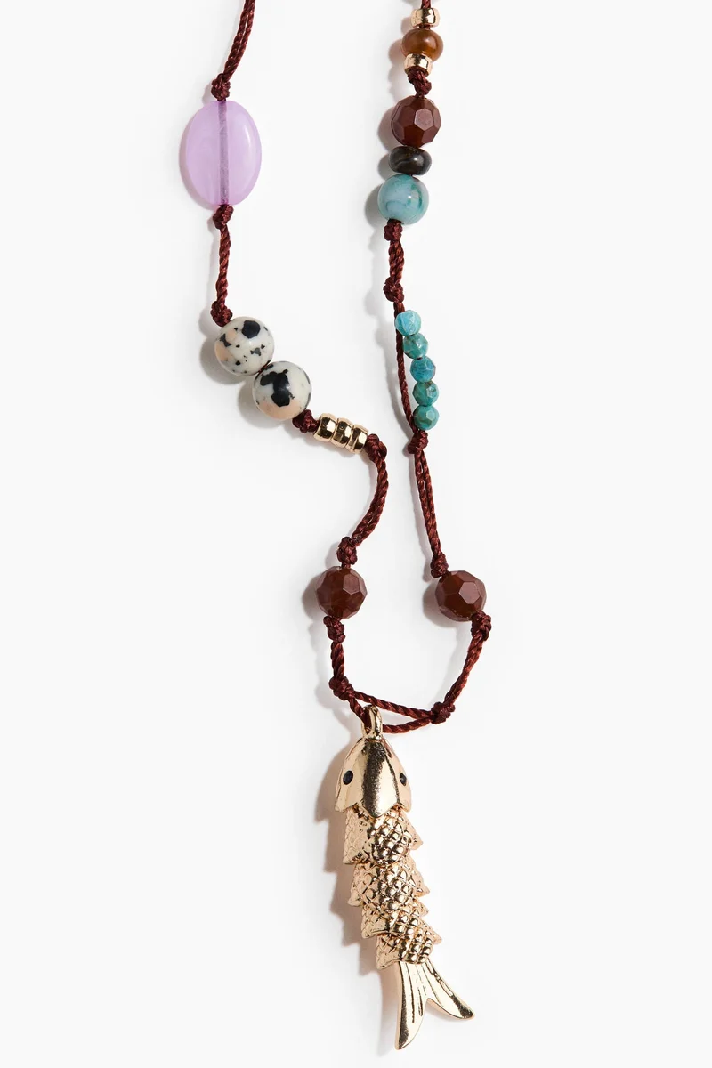 H&M Beaded cord necklace