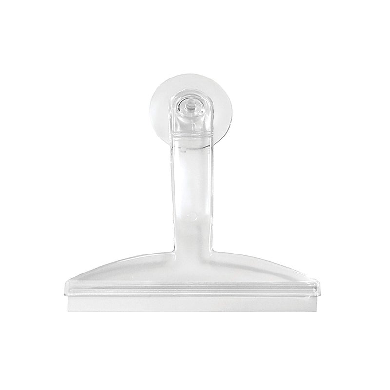 8 Clear Plastic Suction Squeegee Shower Window Cleaner