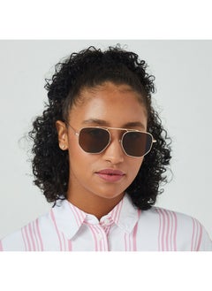 Blackout نظارات شمسية من ايوا ثيو للجنسين، لون ذهبي/بني، BlackOut  - Image 4