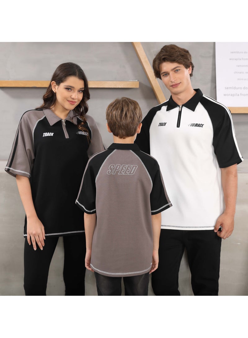 Dantil Line Oversize polo t-shirt - Image 1
