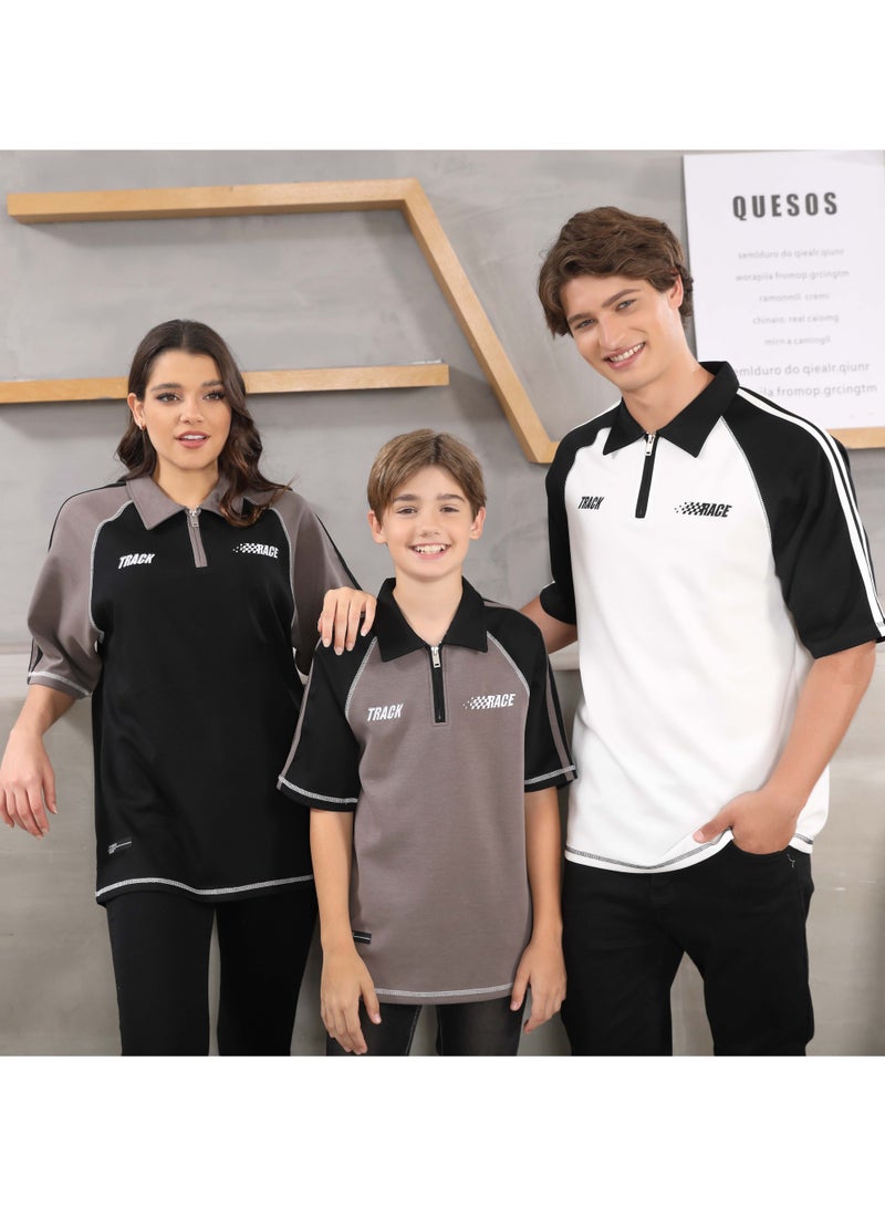 Dantil Line Oversize polo t-shirt - Image 2