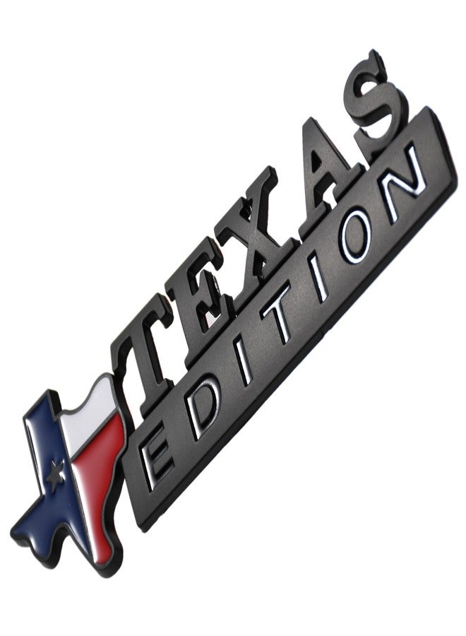 PartsTo Black Texas Edition Emblem,Star Sate Flag Sticker,Lone Star Badge - Image 1