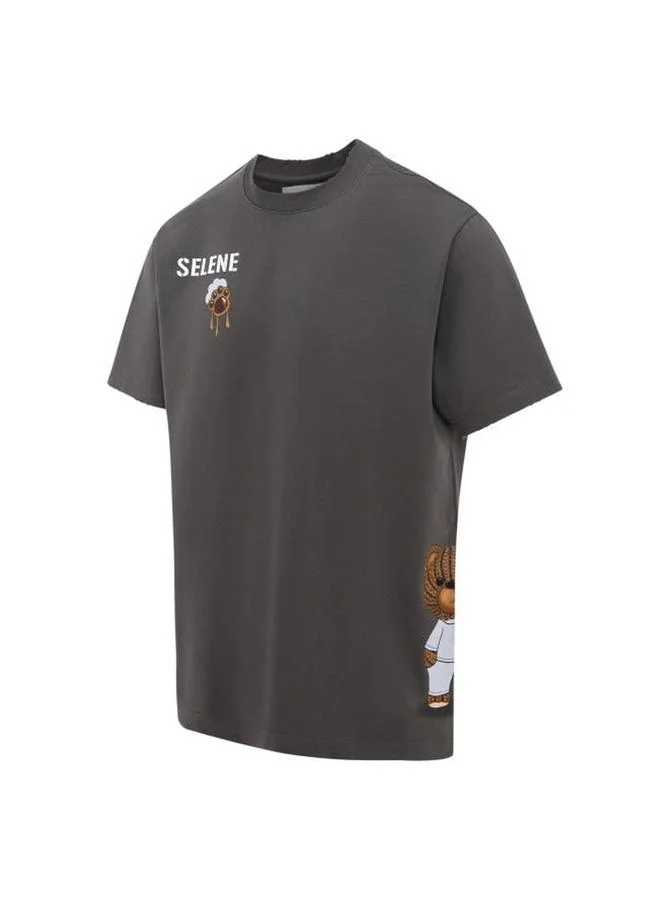 Selene Unisex - Bear Graphic Short Sleeve T-Shirt