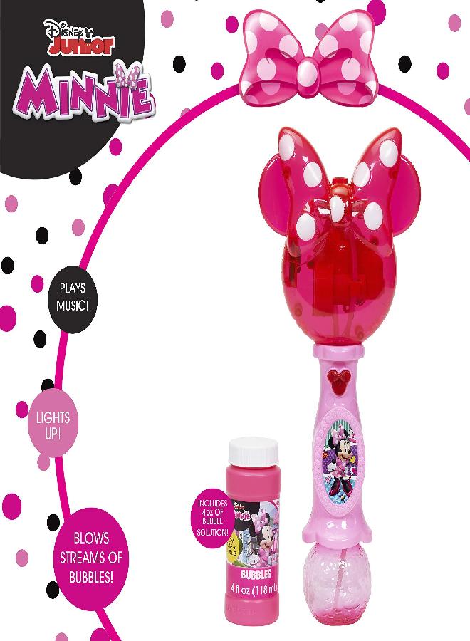 Little Kids Little Kids Disney Minnie Mouse Light and Sound Musical Bubble Wand, Includes Bubble Solution, Multi (2051) - Image 1