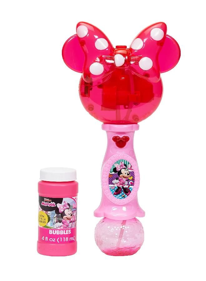 Little Kids Little Kids Disney Minnie Mouse Light and Sound Musical Bubble Wand, Includes Bubble Solution, Multi (2051) - Image 4