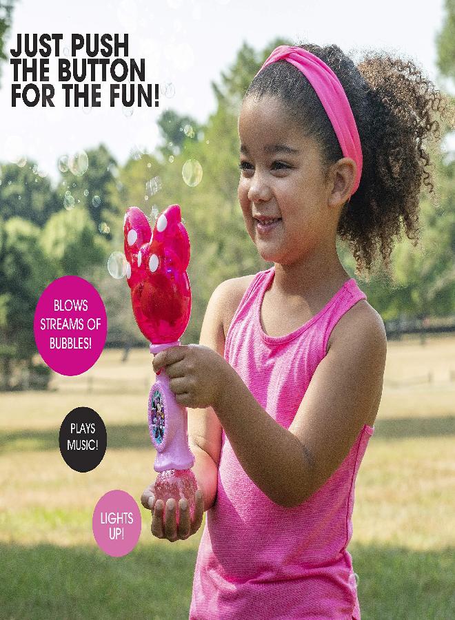 Little Kids Little Kids Disney Minnie Mouse Light and Sound Musical Bubble Wand, Includes Bubble Solution, Multi (2051) - Image 3