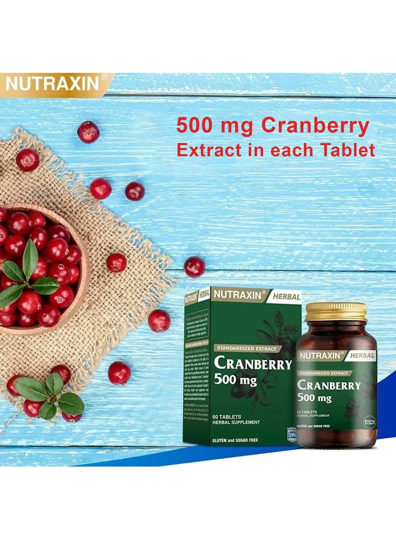 نوتركسين نيوتراكسين مستخلص عشبي قياسي من التوت البري 500 مجم 60 قرص - Image 2
