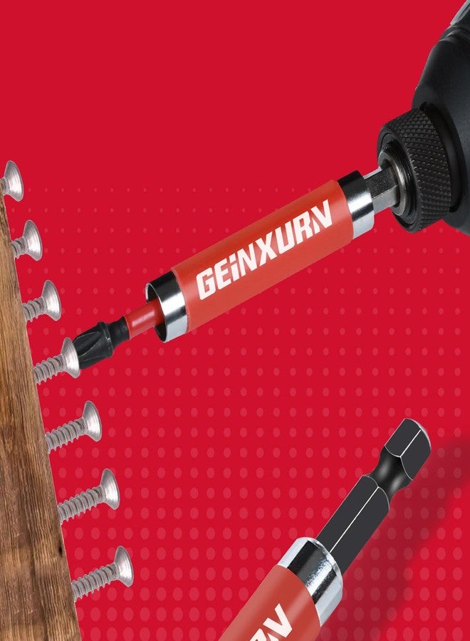 Geinxurn 3PCS Drive Guide with Self Retracting Sleeve(3.5”) and 10Pcs Screwdriver Bit, Magnetic Drill Bit Tip Holder for Prevent Screws Shaking When Driving - Image 5