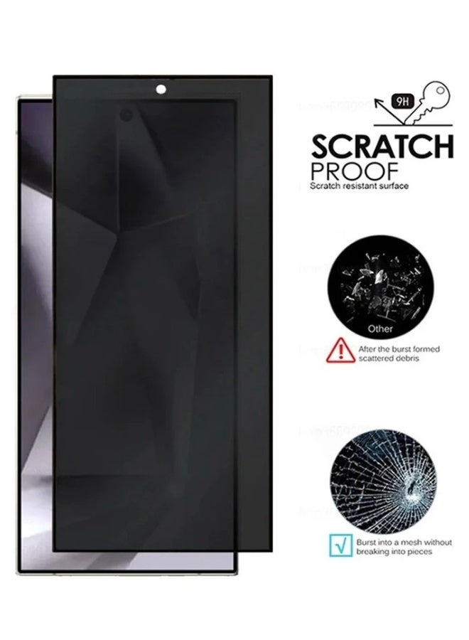 DUSALA Samsung Galaxy S24 Ultra Privacy Glass Screen Protector Anti-Spy Tempered Glass Film Scratch Resistant Bubble Free Glass Screen Protector - Image 3
