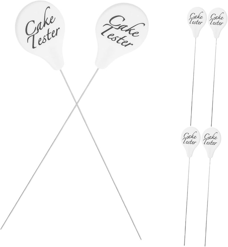 TOYANDONA 6pcs Stainless Steel Cake Tester Pins Reusable Baking Tools for Cake, Cupcake, Bread Testing, Kitchen Skewers for Home and Professional Bakers - Image 1