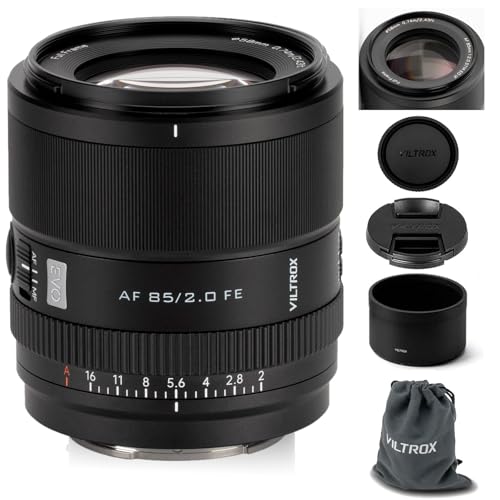VILTROX 85mm F20 EVO FE Full Frame Lens for Sony E Auto Focus Medium Telephoto Prime Lens for Sony EMount Cameras A7IV ZVE1 A7CII A7RV FX3 A7SIII A7CR A7III A7C A1 A7RIV FX6 A9 A9II A7RIII ZVE10 - Image 1