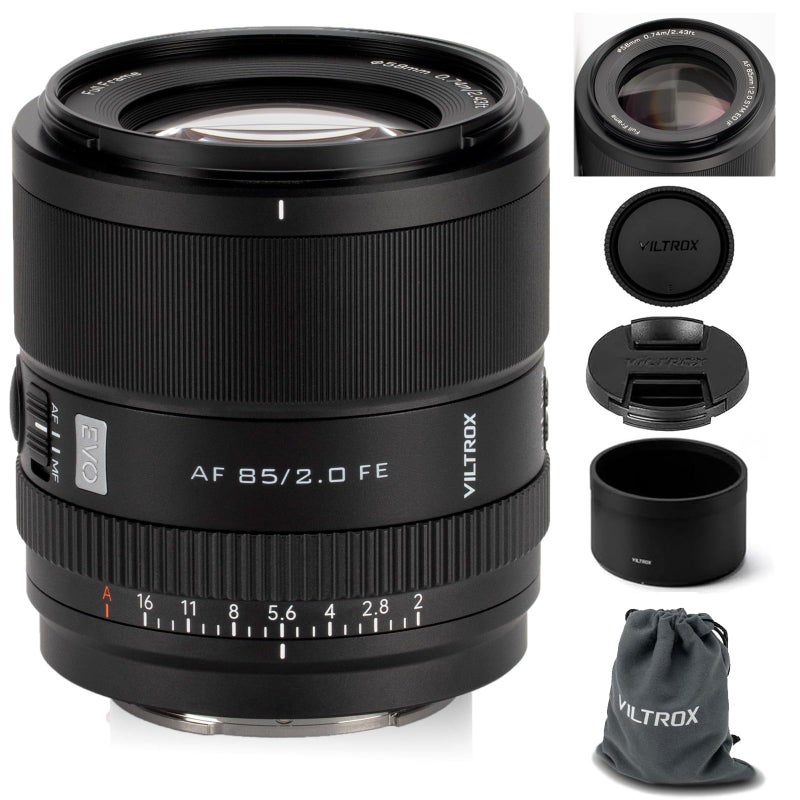 VILTROX 85mm F20 EVO FE Full Frame Lens for Sony E Auto Focus Medium Telephoto Prime Lens for Sony EMount Cameras A7IV ZVE1 A7CII A7RV FX3 A7SIII A7CR A7III A7C A1 A7RIV FX6 A9 A9II A7RIII ZVE10 - Image 2