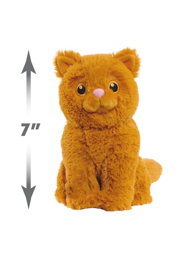 Harry Potter دمية صغيرة من هاري بوتر، كروكشانكس، قطة محشوة بطول 7 بوصات، برتقالية، ألعاب للأطفال من عمر 3 سنوات فما فوق من جاست بلاي - Image 3