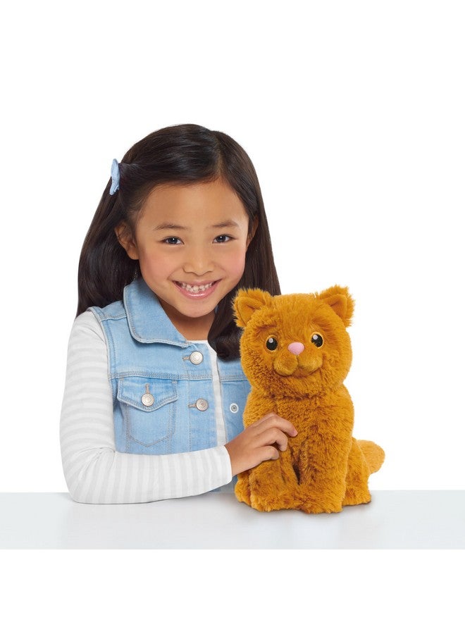 Harry Potter دمية صغيرة من هاري بوتر، كروكشانكس، قطة محشوة بطول 7 بوصات، برتقالية، ألعاب للأطفال من عمر 3 سنوات فما فوق من جاست بلاي - Image 2