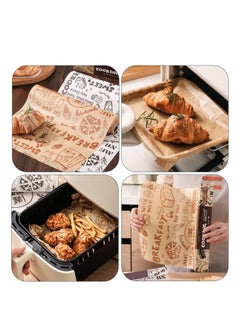 KASTWAVE 2 Rolls Baking Paper Rolls, Food Wrap Paper, French Fries Liner Paper Wax Paper Air Fryer Paper Cookie Oven Paper Non No Burn Baking Supplies Fried Coated Paper, Made of Food Grade Materials  - Image 2