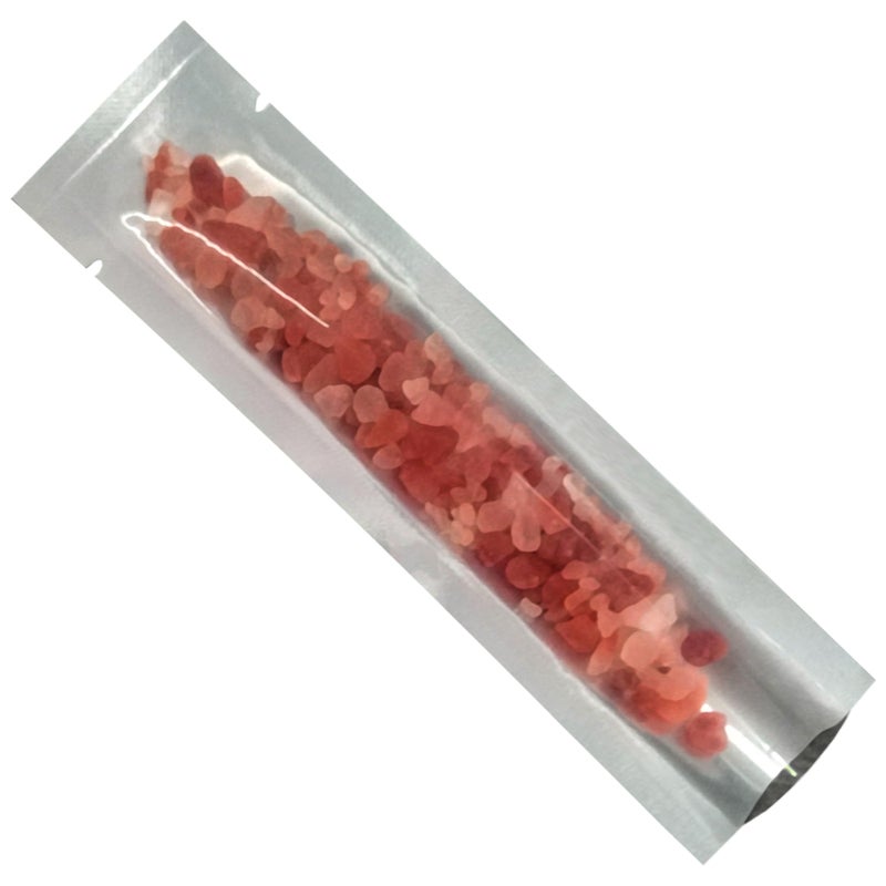 PABCK 100 Pcs 1.97x5.91 inch (inside size 1.57x5.51 inch) Clear Front Vacuum Heat Sealable Foil Bag Mylar Packets for Travel Skincare Sample Food Storage Candy Coffee Chololate Aluminum Foil Package - Image 3