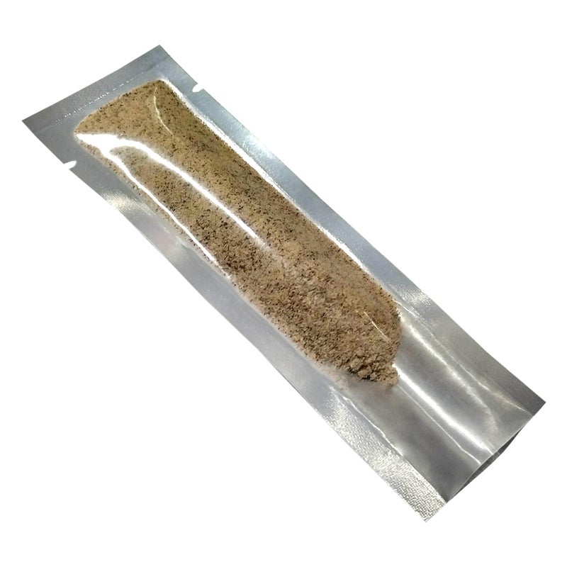 PABCK 100 Pcs 1.97x5.91 inch (inside size 1.57x5.51 inch) Clear Front Vacuum Heat Sealable Foil Bag Mylar Packets for Travel Skincare Sample Food Storage Candy Coffee Chololate Aluminum Foil Package - Image 2