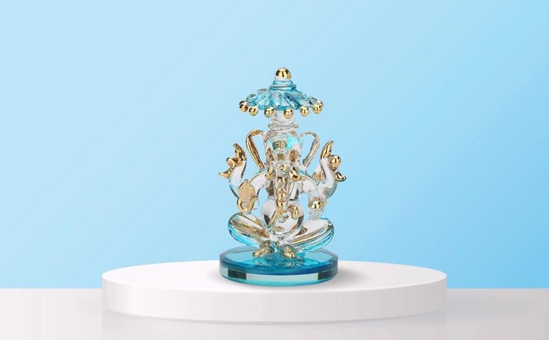 Somil Crystal Glass Decorative Showpiece for Home & Office Decor – Elegant Tabletop Figurine, Ideal Gift for Housewarming, Anniversary, Birthday, Living Room Pack of 1 - Image 2