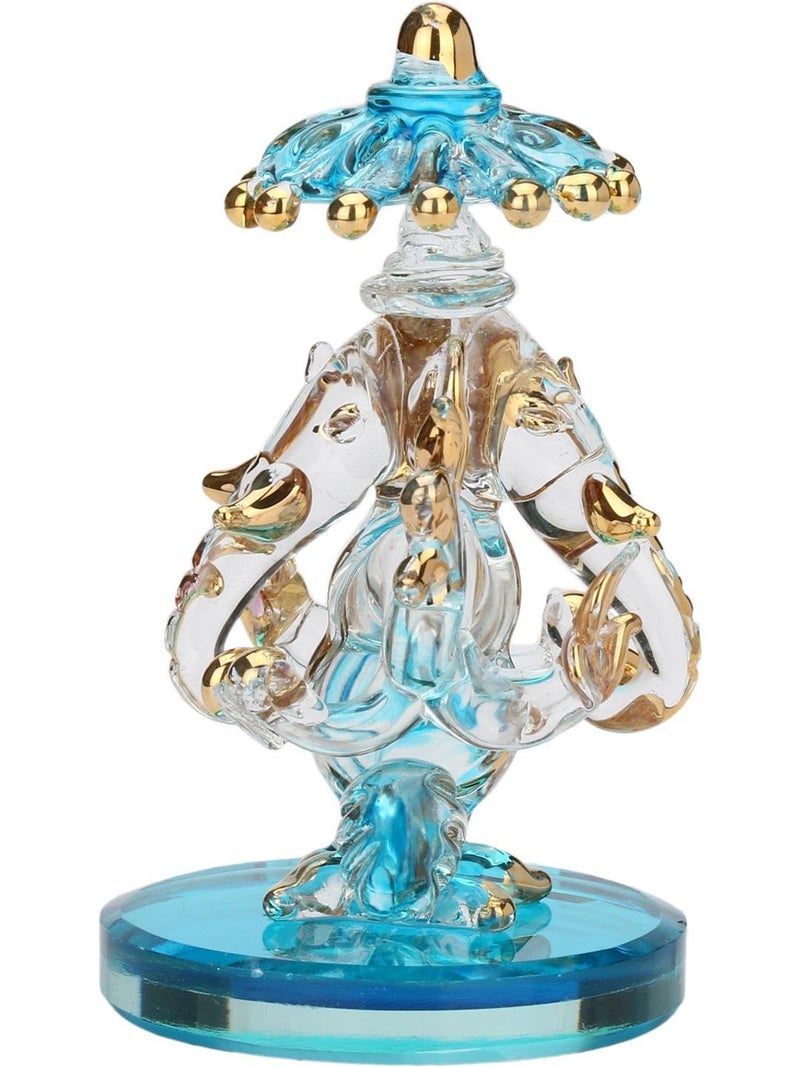 Somil Crystal Glass Decorative Showpiece for Home & Office Decor – Elegant Tabletop Figurine, Ideal Gift for Housewarming, Anniversary, Birthday, Living Room Pack of 1 - Image 3